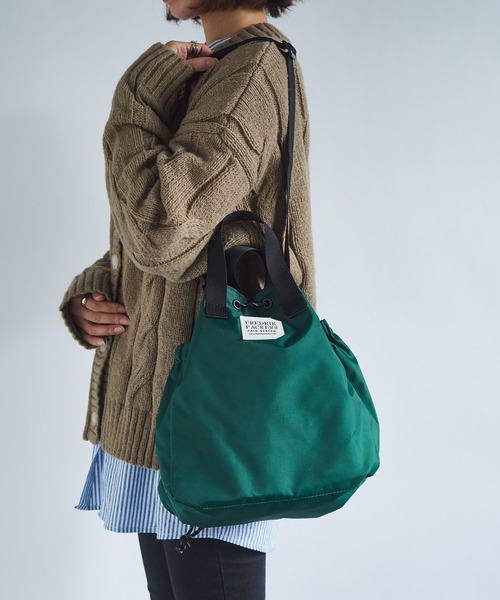FREDRIK PACKERS（フレドリックパッカーズ）の「【FREDRIK PACKERS】EC限定カラーあり！BLOOM SHOULDER NYLON 2WAYトートorショルダーバッグ フレドリックパッカーズ（ショルダーバッグ・レディース・ブラック/ベージュ/グレー/レオパード/パープル/グリーン/ネイビー/グリーン系2/ブラック系その他2/ブラック系その他3・FREE）」の12枚目の写真