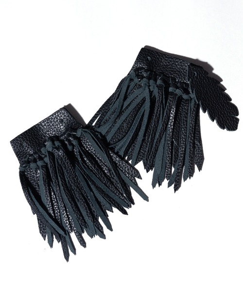 CHiLURA(チルラ)の「MILSHIKA (Embossed Cowhide) / ミルシカ (エンボストカウハイド)(シューズアクセサリー・メンズ・ブラック/ホワイト・S/M)」の14枚目の写真