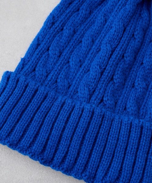 DISCOAT（ディスコート）の「ケーブルニットキャップ（ニットキャップ/ビーニー・レディース・チャコールグレー/ブラック/ベージュ/ネイビー/ブラウン/オレンジ/ブルー・FREE）」の13枚目の写真