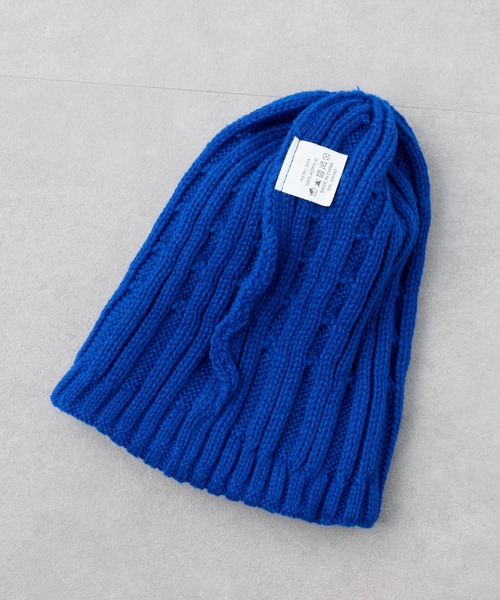 DISCOAT（ディスコート）の「ケーブルニットキャップ（ニットキャップ/ビーニー・レディース・チャコールグレー/ブラック/ベージュ/ネイビー/ブラウン/オレンジ/ブルー・FREE）」の14枚目の写真