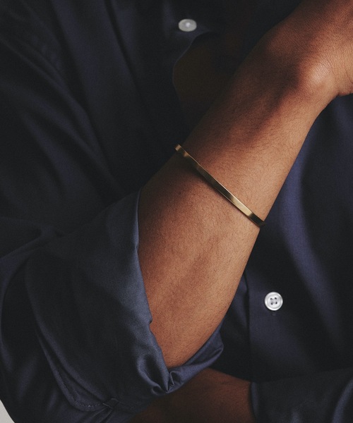 9ban（キューバン）の「【9ban】キューバン/ Hoop bracelet（ブレスレット・レディース・ゴールド・FREE）」の3枚目の写真