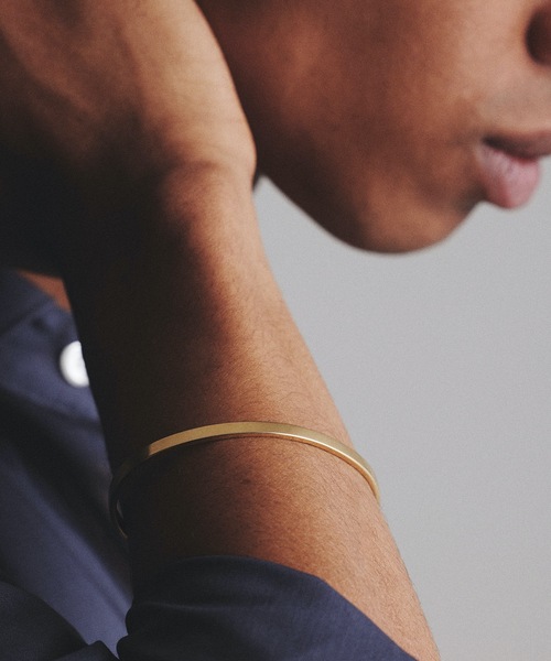 9ban（キューバン）の「【9ban】キューバン/ Hoop bracelet（ブレスレット・レディース・ゴールド・FREE）」の4枚目の写真