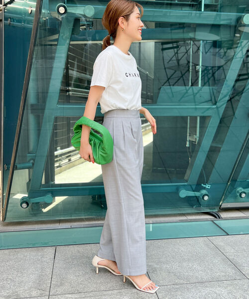 NOLLEY’S Sophi（ノーリーズソフィ）の「ロゴプリントTシャツ（Tシャツ/カットソー・レディース・オフホワイト/チャコールグレー/ベージュ/シルバー・38）」の15枚目の写真