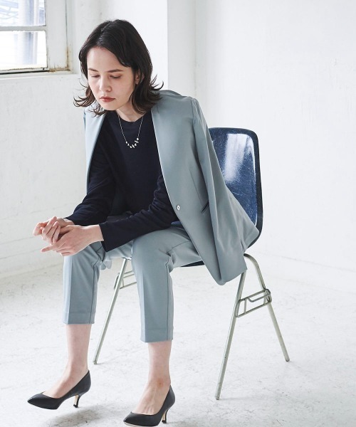 la.f…(ラエフ)の「調湿ハイテクノーカラージャケット≪セットアップ対応/洗濯機で洗える≫(その他アウター・レディース・ベージュ/ネイビー/グリーン系その他・11号/9号/7号)」の14枚目の写真