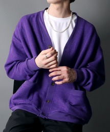 SITRY | Big silhouette Knit sew Cardigan/ビッグシルエット ニットソー カーディガン/カーデ(カーディガン/ボレロ)