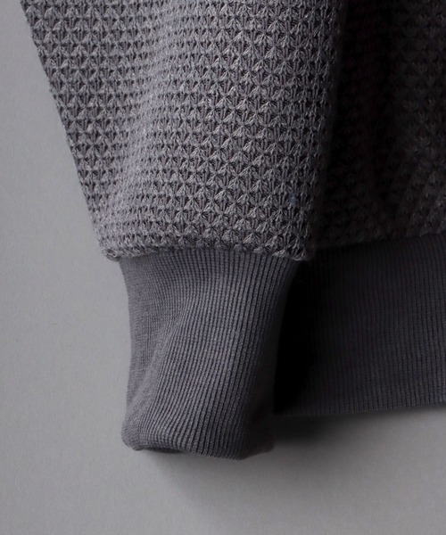 SITRY（シトリー）の「Big silhouette Knit sew Cardigan/ビッグシルエット ニットソー カーディガン/カーデ（カーディガン/ボレロ・メンズ・サックスブルー/パープル/グリーン/チャコールグレー・M/XL/L）」の6枚目の写真