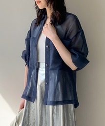 【THE PAUSE】シアーシャツ