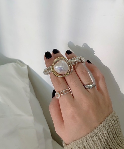 LAC-VERT（ラック・ヴェール）の「パールビジューヘアゴム（ヘアゴム・レディース・ゴールド・FREE）」の11枚目の写真