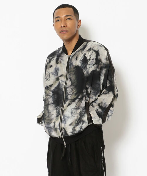 KMRii(ケムリ)の「KMRii/ケムリ/GEORGETTE COMBI DOLMAN 01(ブルゾン・メンズ・チャコール・1/2)」の2枚目の写真