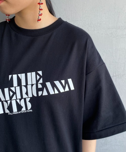 アメリカーナ×ジーンズファクトリー別注 ロゴプリント マキシ丈カットワンピース AMERICANA（アメリカーナ）の「[Americana×JEANS FACTORY