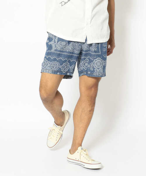 AVIREX(アヴィレックス)の「【TYPE BLUE/タイプブルー】 バンダナ ショーツ / BANDANA SHORTS / アヴィレックス / AVIREX(その他パンツ・メンズ・ナチュラル/ブルー系その他・X-LARGE/LARGE/MEDIUM/XX-LARGE)」の4枚目の写真