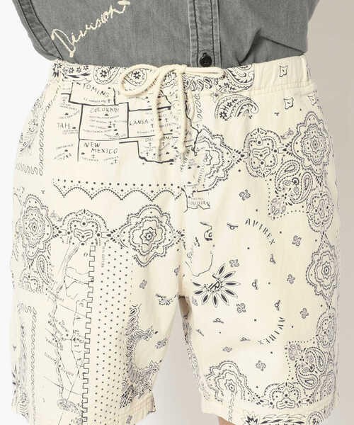 AVIREX(アヴィレックス)の「【TYPE BLUE/タイプブルー】 バンダナ ショーツ / BANDANA SHORTS / アヴィレックス / AVIREX(その他パンツ・メンズ・ナチュラル/ブルー系その他・X-LARGE/LARGE/MEDIUM/XX-LARGE)」の6枚目の写真