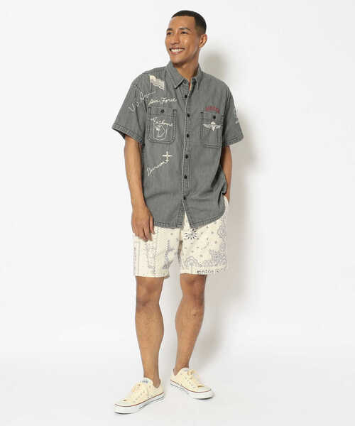 AVIREX(アヴィレックス)の「【TYPE BLUE/タイプブルー】 バンダナ ショーツ / BANDANA SHORTS / アヴィレックス / AVIREX(その他パンツ・メンズ・ナチュラル/ブルー系その他・X-LARGE/LARGE/MEDIUM/XX-LARGE)」の11枚目の写真