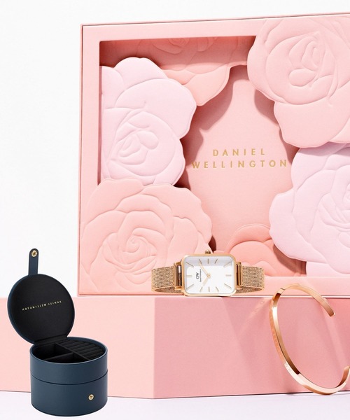 Daniel Wellington(ダニエルウェリントン)の「【限定ジュエリーボックス付き】QUADRO 腕時計+ CLASSIC ブレスレットギフトセット(アナログ腕時計・レディース・ゴールド/シルバー・ONESIZE)」の3枚目の写真