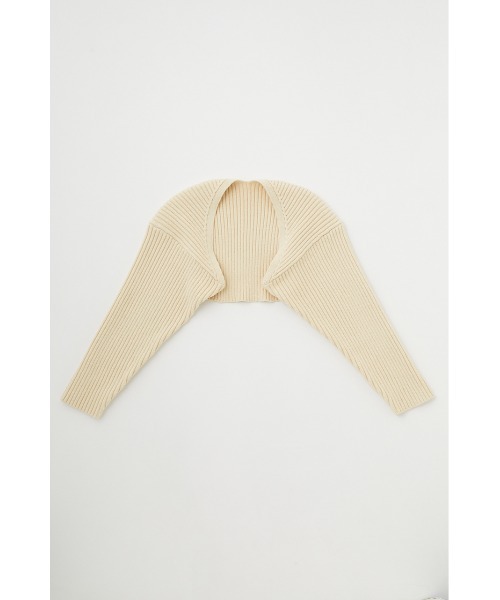 MOUSSY（マウジー）の「RIB KNIT BOLERO&CAMI（カーディガン/ボレロ・レディース・キナリ/ライトブラック/ベージュ・FREE）」の15枚目の写真