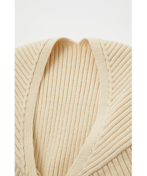 MOUSSY（マウジー）の「RIB KNIT BOLERO&CAMI（カーディガン/ボレロ・レディース・キナリ/ライトブラック/ベージュ・FREE）」の17枚目の写真