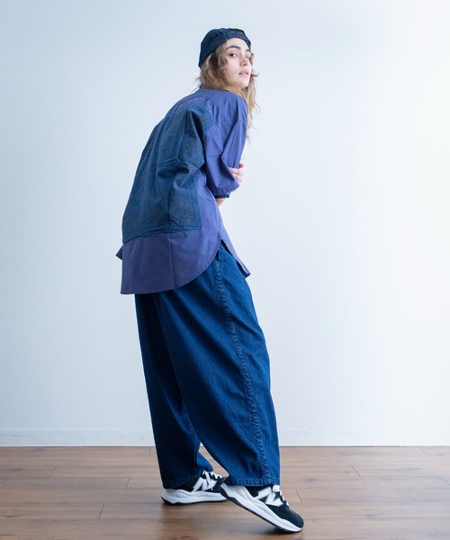 Universal Style Wear（ユニバーサルスタイルウェア）の「Universal Style Wear ハバハンク シャツ（シャツ/ブラウス・メンズ・ブラック/カーキ/ブルーグレー/ネイビー・MEDIUM/X-LARGE/LARGE）」の6枚目の写真