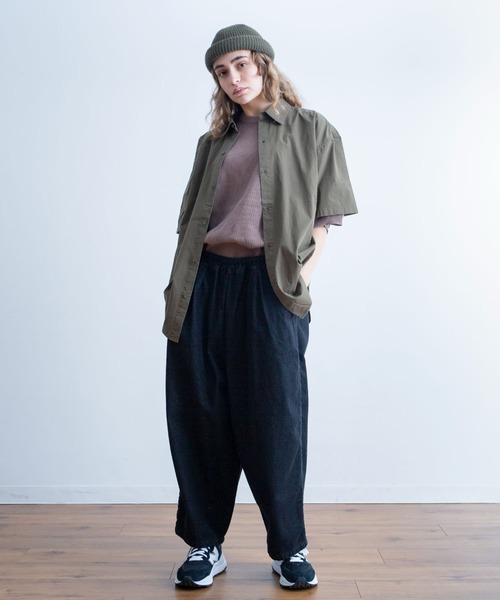 Universal Style Wear（ユニバーサルスタイルウェア）の「Universal Style Wear ハバハンク シャツ（シャツ/ブラウス・メンズ・ブラック/カーキ/ブルーグレー/ネイビー・MEDIUM/X-LARGE/LARGE）」の7枚目の写真