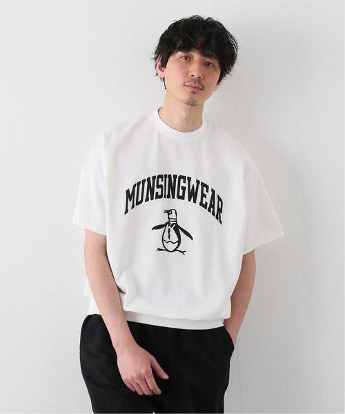 penguin BY MUNSINGWEAR（ペンギン バイ マンシングウェア）の「【Penguin by Munsingwear × EDIFICE GOLF】別注 ショートスリーブ スウェット（Tシャツ/カットソー・メンズ・ブラック/ホワイト/グリーン/レッド・MEDIUM/LARGE）」の2枚目の写真