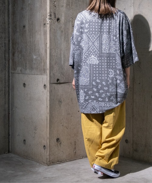 JOHN'S CLOSET(ジョンズクローゼット)の「【50】Sublimation Printing総柄ビッグTシャツ(Tシャツ/カットソー・メンズ・ホワイト系その他/パープル系その他/ブラック系その他/ブルー系その他/ネイビー系・FREE)」の7枚目の写真