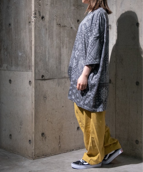 JOHN'S CLOSET(ジョンズクローゼット)の「【50】Sublimation Printing総柄ビッグTシャツ(Tシャツ/カットソー・メンズ・ホワイト系その他/パープル系その他/ブラック系その他/ブルー系その他/ネイビー系・FREE)」の10枚目の写真