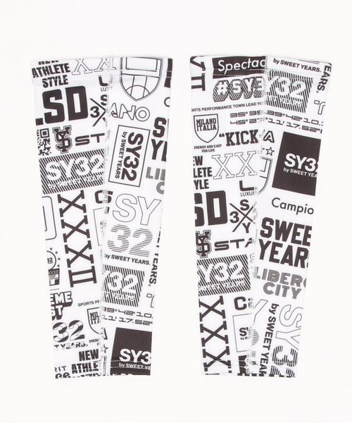 SY32 by SWEET YEARS(エスワイサーティトゥバイスィートイヤーズ)の「【73】【SY32 by SWEET YEARS】LEG COVER(ラッシュガード・メンズ・ホワイト/ブラック・FREE)」の4枚目の写真