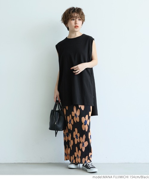 coca(coca)(コカ)の「ソフトタッチノースリーブ(タンクトップ・レディース・ホワイト/ライトブルー/ブラック・ONE SIZE)」の17枚目の写真