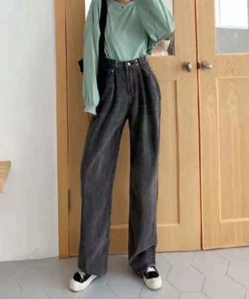 REBALANCE(リバランス)の「ワイドレディースジーンズ(デニムパンツ・レディース・A/B/C/D/E・SMALL/MEDIUM/LARGE/X-LARGE/XX-LARGE)」の5枚目の写真
