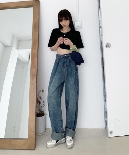 REBALANCE(リバランス)の「ワイドレディースジーンズ(デニムパンツ・レディース・A/B/C/D/E・SMALL/MEDIUM/LARGE/X-LARGE/XX-LARGE)」の7枚目の写真