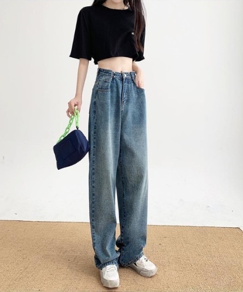 REBALANCE(リバランス)の「ワイドレディースジーンズ(デニムパンツ・レディース・A/B/C/D/E・SMALL/MEDIUM/LARGE/X-LARGE/XX-LARGE)」の9枚目の写真