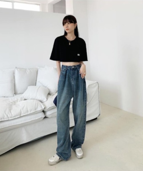 REBALANCE(リバランス)の「ワイドレディースジーンズ(デニムパンツ・レディース・A/B/C/D/E・SMALL/MEDIUM/LARGE/X-LARGE/XX-LARGE)」の6枚目の写真