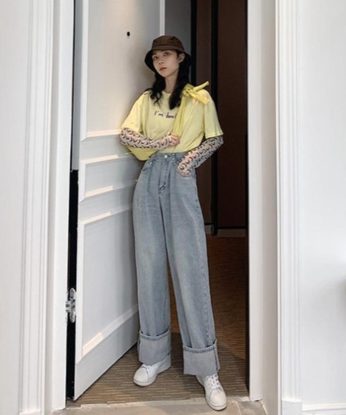 REBALANCE(リバランス)の「ワイドレディースジーンズ(デニムパンツ・レディース・A/B/C/D/E・SMALL/MEDIUM/LARGE/X-LARGE/XX-LARGE)」の12枚目の写真