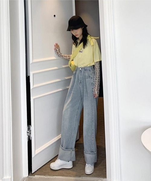 REBALANCE(リバランス)の「ワイドレディースジーンズ(デニムパンツ・レディース・A/B/C/D/E・SMALL/MEDIUM/LARGE/X-LARGE/XX-LARGE)」の15枚目の写真
