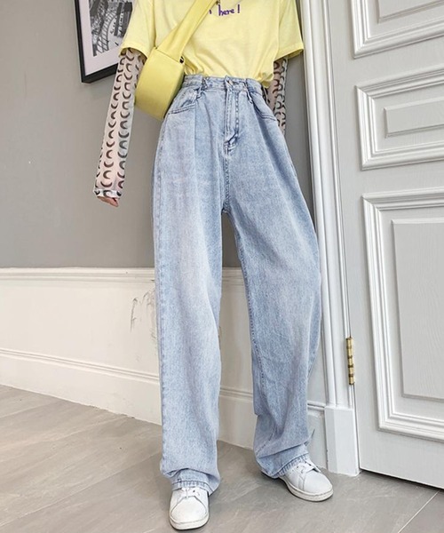 REBALANCE(リバランス)の「ワイドレディースジーンズ(デニムパンツ・レディース・A/B/C/D/E・SMALL/MEDIUM/LARGE/X-LARGE/XX-LARGE)」の21枚目の写真
