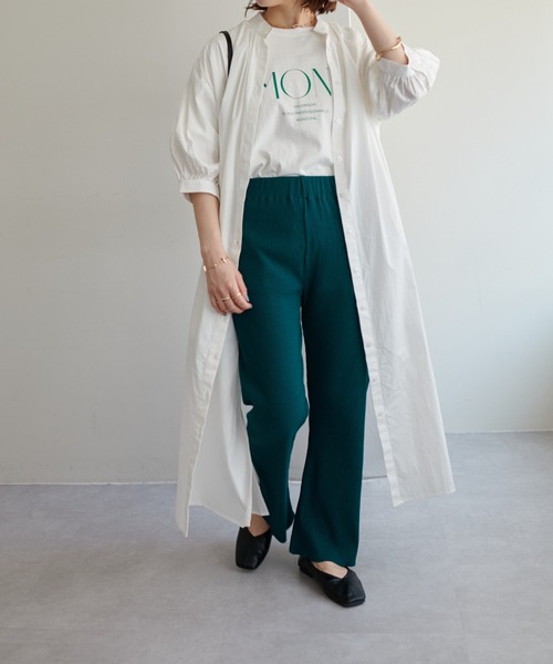 DISCOAT(ディスコート)の「【WEB限定】リブカットパンツ(その他パンツ・レディース・アイボリー/ブラック/グレー/グリーン・SMALL/MEDIUM/LARGE)」の5枚目の写真