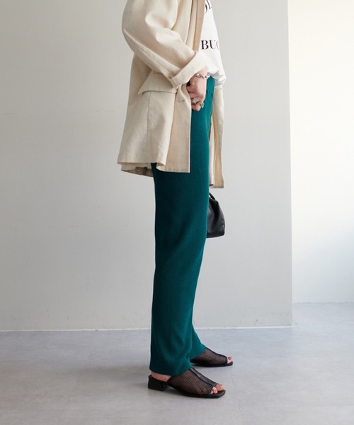 DISCOAT(ディスコート)の「【WEB限定】リブカットパンツ(その他パンツ・レディース・アイボリー/ブラック/グレー/グリーン・SMALL/MEDIUM/LARGE)」の6枚目の写真