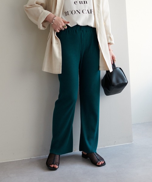 DISCOAT(ディスコート)の「【WEB限定】リブカットパンツ(その他パンツ・レディース・アイボリー/ブラック/グレー/グリーン・SMALL/MEDIUM/LARGE)」の13枚目の写真