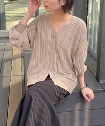mysty woman | ランダムストライプカーディガン 279656(カーディガン/ボレロ)