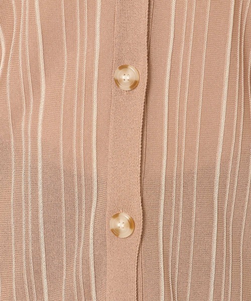 mysty woman（ミスティウーマン）の「ランダムストライプカーディガン 279656（カーディガン/ボレロ・レディース・ブラック/オレンジ/アイボリー/モカ・FREE）」の16枚目の写真