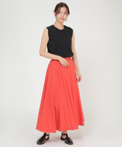 ikka(イッカ)の「【WEB限定】DICKIES ディッキーズ フレアスカート(スカート・レディース・ブラウン/オレンジ/ブラック/ベージュ・M/L)」の16枚目の写真