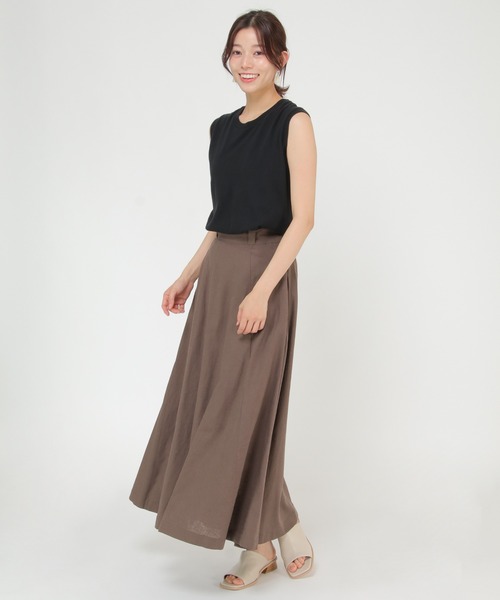 ikka(イッカ)の「【WEB限定】DICKIES ディッキーズ フレアスカート(スカート・レディース・ブラウン/オレンジ/ブラック/ベージュ・M/L)」の10枚目の写真