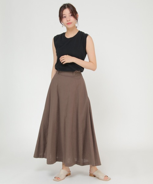 ikka(イッカ)の「【WEB限定】DICKIES ディッキーズ フレアスカート(スカート・レディース・ブラウン/オレンジ/ブラック/ベージュ・M/L)」の12枚目の写真