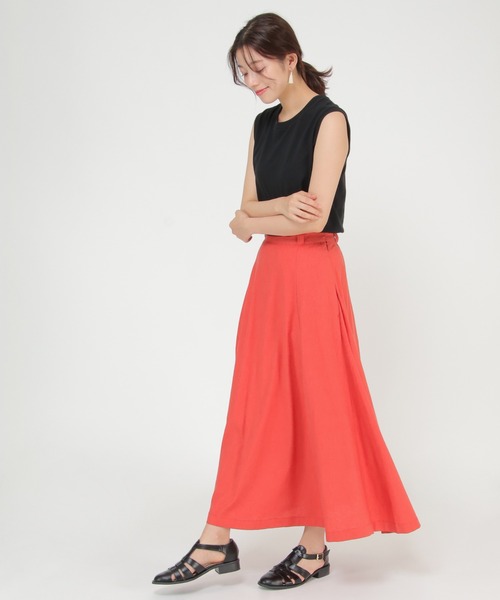 ikka(イッカ)の「【WEB限定】DICKIES ディッキーズ フレアスカート(スカート・レディース・ブラウン/オレンジ/ブラック/ベージュ・M/L)」の17枚目の写真