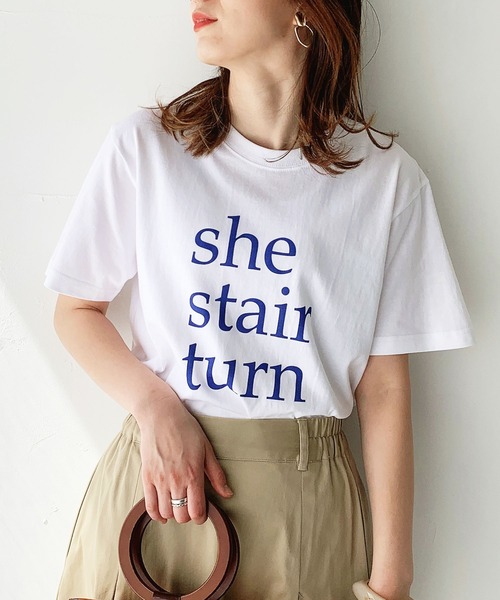 HER CLOSET（ハークローゼット）の「【shemoshelly】5.6オンスオリジナルスローガンロゴTシャツ（Tシャツ/カットソー・レディース・ホワイト/チャコールグレー/ホワイト系その他・S/M/L）」の10枚目の写真