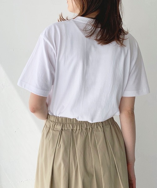 HER CLOSET（ハークローゼット）の「【shemoshelly】5.6オンスオリジナルスローガンロゴTシャツ（Tシャツ/カットソー・レディース・ホワイト/チャコールグレー/ホワイト系その他・S/M/L）」の13枚目の写真