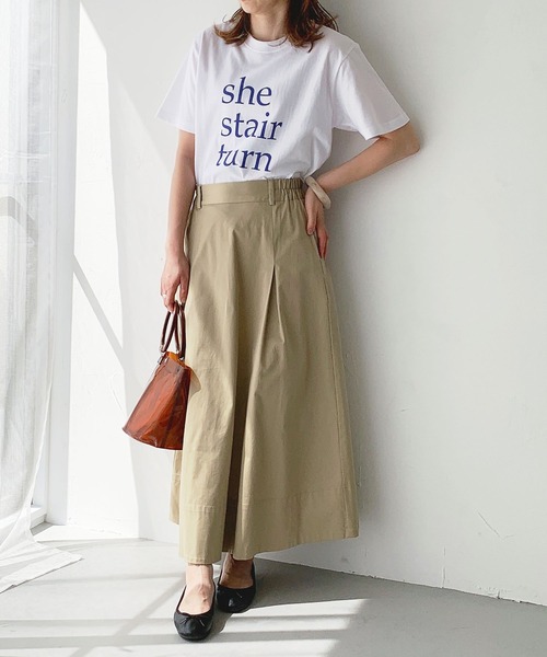 HER CLOSET（ハークローゼット）の「【shemoshelly】5.6オンスオリジナルスローガンロゴTシャツ（Tシャツ/カットソー・レディース・ホワイト/チャコールグレー/ホワイト系その他・S/M/L）」の15枚目の写真