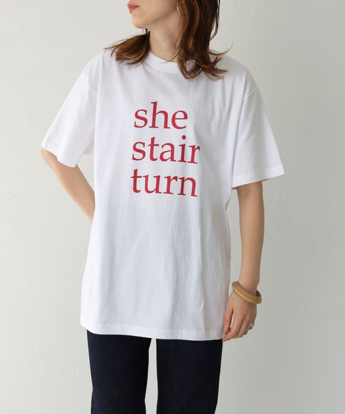 HER CLOSET(ハークローゼット)の「【shemoshelly】5.6オンスオリジナルスローガンロゴTシャツ(Tシャツ/カットソー・レディース・ホワイト/チャコールグレー/ホワイト系その他・S/M/L)」の7枚目の写真