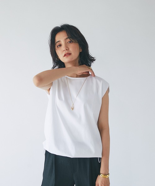 RIVE DROITE（リヴドロワ）の「フレンチドロストカットソー（Tシャツ/カットソー・レディース・ホワイト/ブラック/ネイビー・FREE）」の9枚目の写真