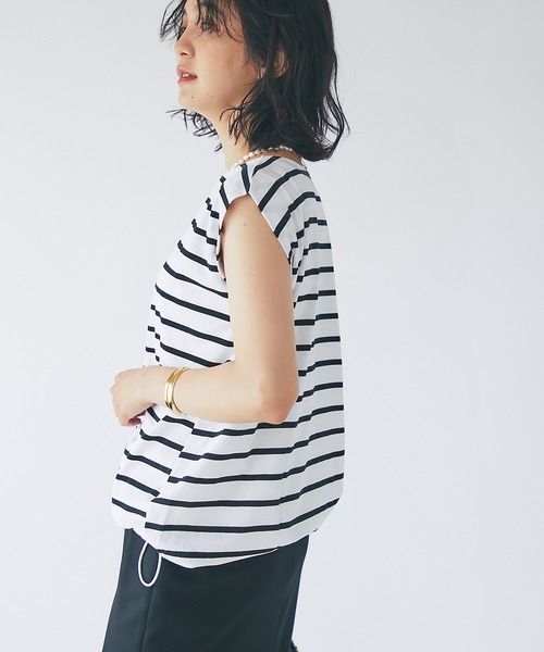 RIVE DROITE（リヴドロワ）の「フレンチドロストカットソー（Tシャツ/カットソー・レディース・ホワイト/ブラック/ネイビー・FREE）」の22枚目の写真