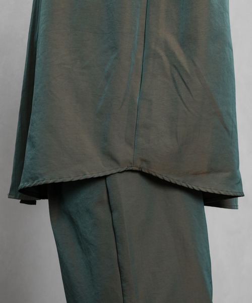 Adoon plain（アドーンプレーン）の「【Adoon plain】タマムシ半袖シャツ(セットアップ着用可)（シャツ/ブラウス・メンズ・グリーン系/ブルー系・MEDIUM/LARGE）」の22枚目の写真